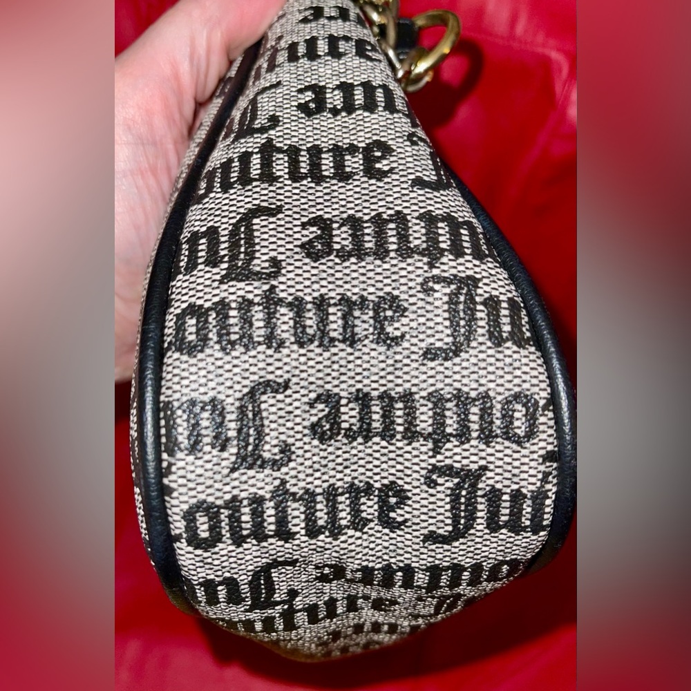 Juicy Couture Black & Gray Shoulder Bag. EUC - Picture 3 of 11